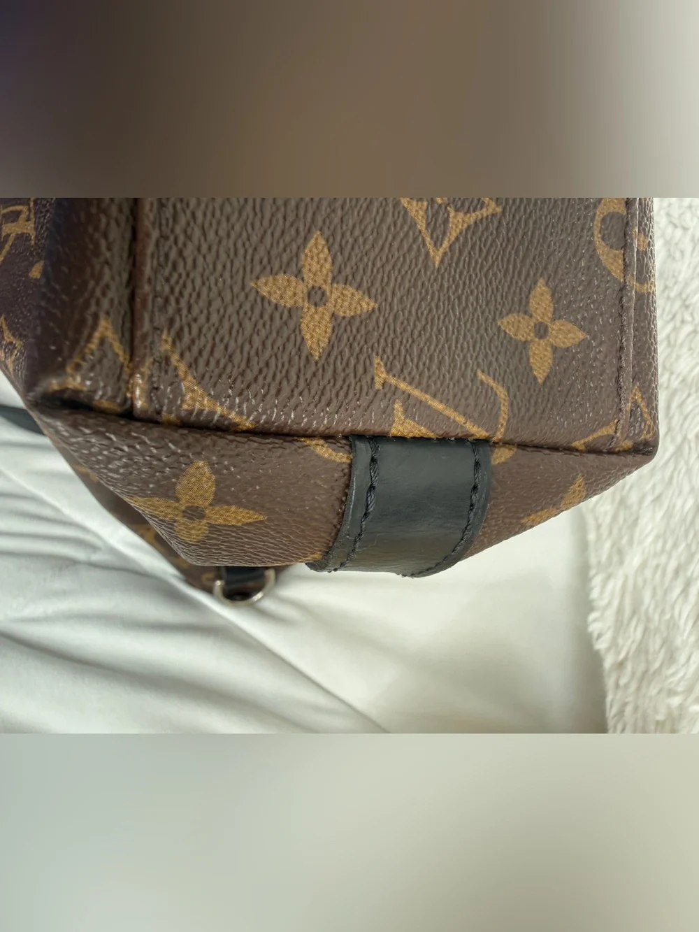 Louis Vuitton Monogram Macassar Kitan Tote Bag Briefcase M40388 DustBag Included